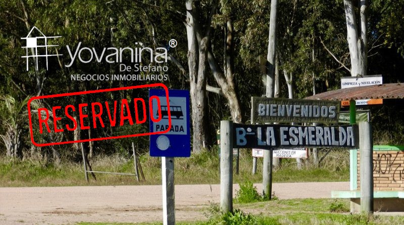 Terreno en La esmeralda Rocha Inmobiliaria Yovanina Reservado